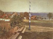 Wilhelm Trubner The Pub on Fraueninsel oil painting